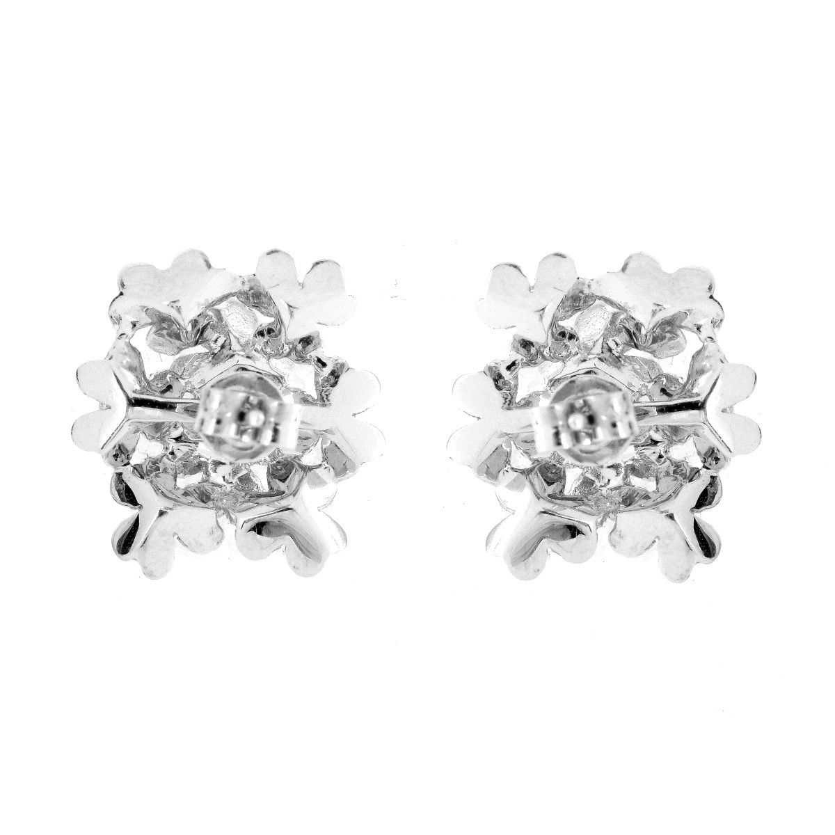 Diamond and 18K Earrings - Image 3 of 3