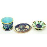 Four Pieces Majolica