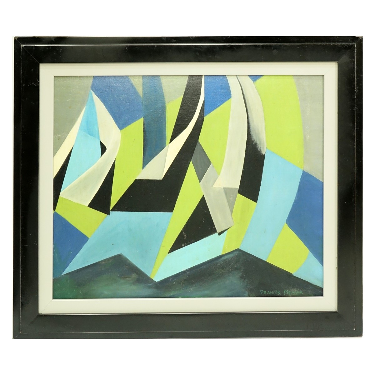 20th Century Abstract Oil on Board Signed - Image 2 of 4