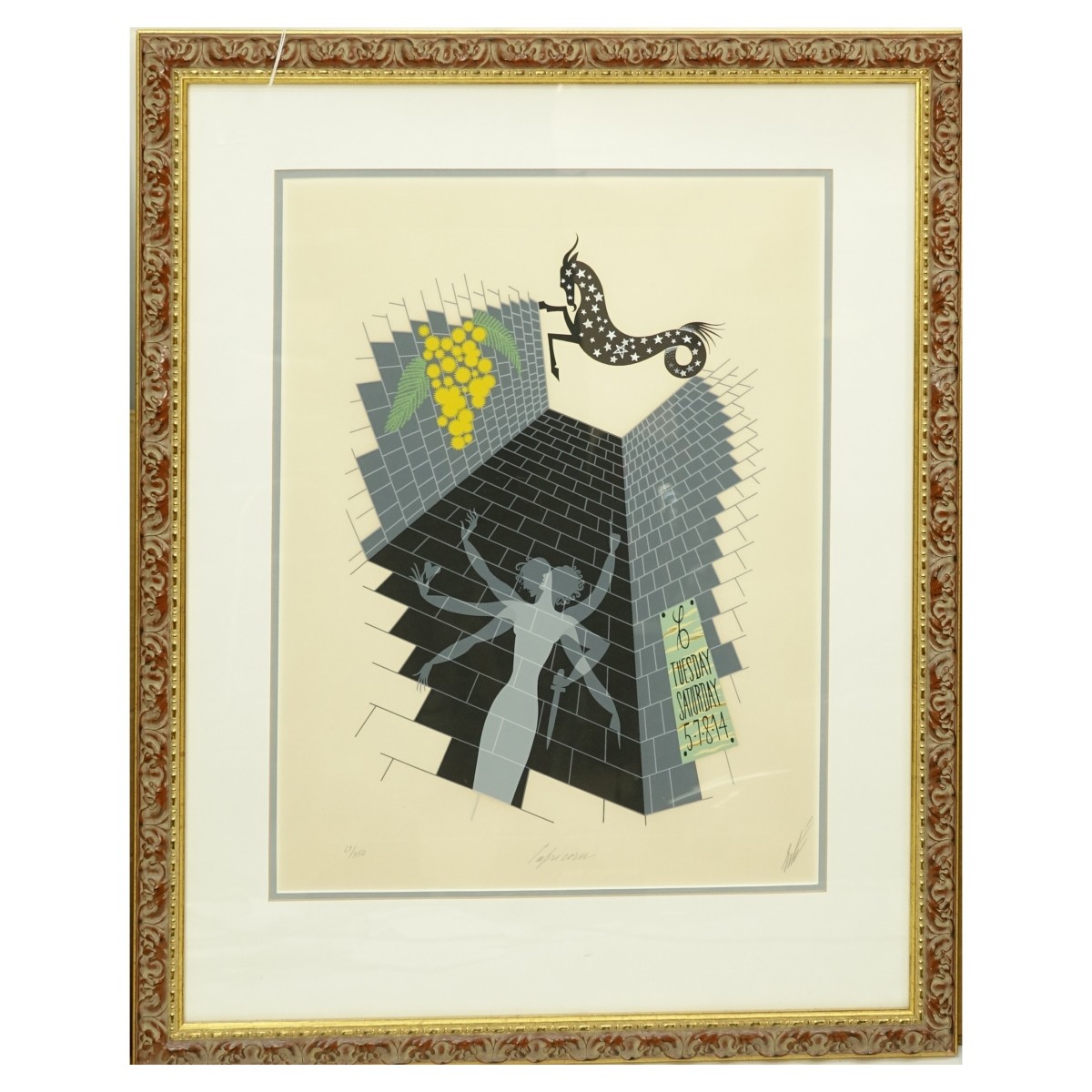 Erte Capricorn Serigraph - Image 2 of 6