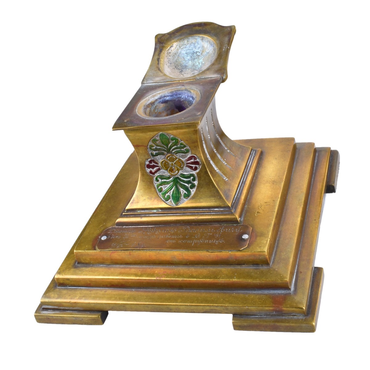 Russian Art Deco Signed Desk Set - Image 6 of 6