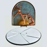 Erte "Le Femine Fatale" Bronze Table Mirror