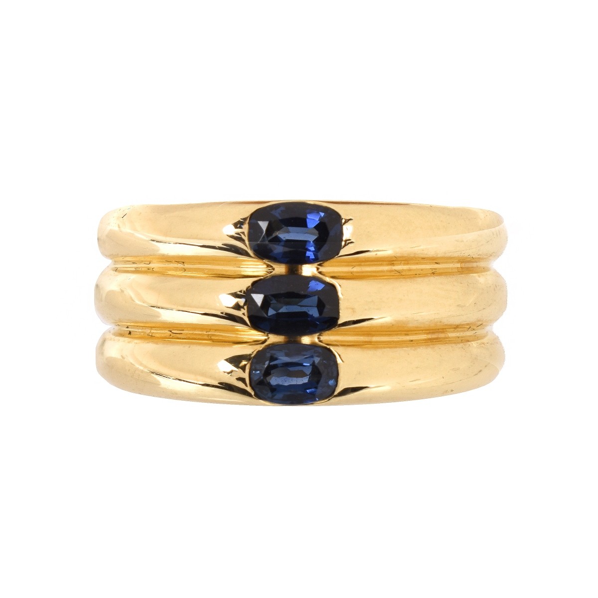 Cartier Sapphire and 18K Ring - Image 2 of 6