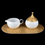 Rosenthal "Magic Flute Gold" Creamer/Sugar/Tray