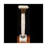 Bronze Mounted Marble Pedestal