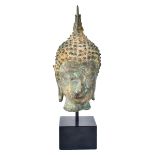 Thai Bronze Buddha Head