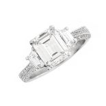 EGL 2.08ct Diamond Engagement Ring