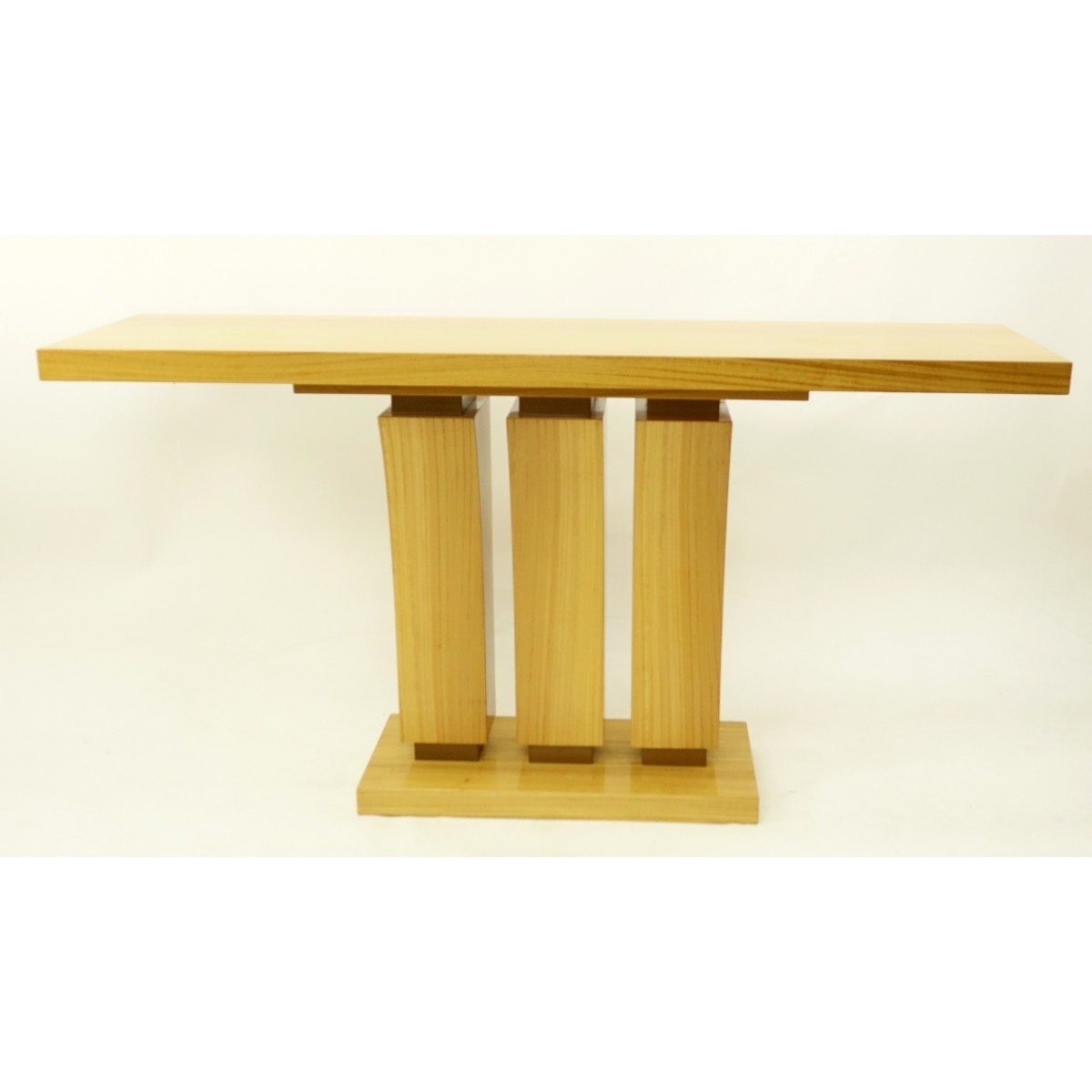 Art Deco Style Satinwood Console Table - Image 3 of 5