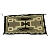 Navajo Wool Storm Pattern Blanket