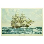 Montague Dawson Color Lithograph