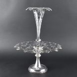 English Silver & Glass Epergne