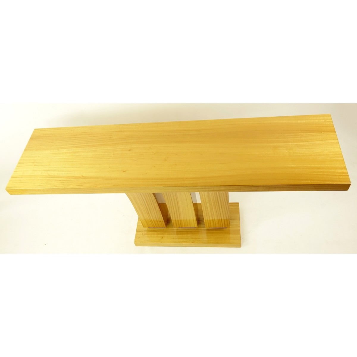 Art Deco Style Satinwood Console Table - Image 5 of 5