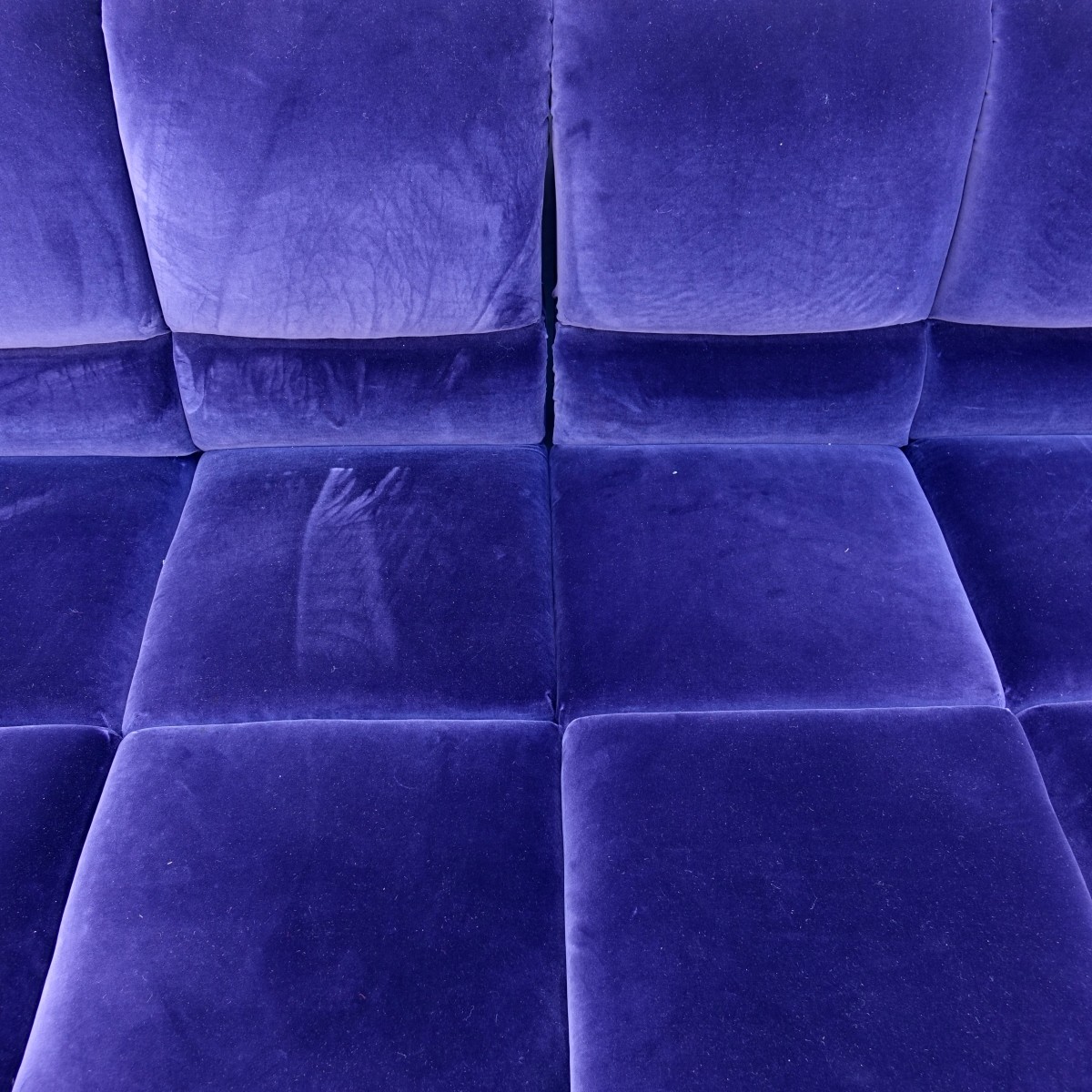 6 pc Modern Velvet Sectional Sofa - Bild 6 aus 7