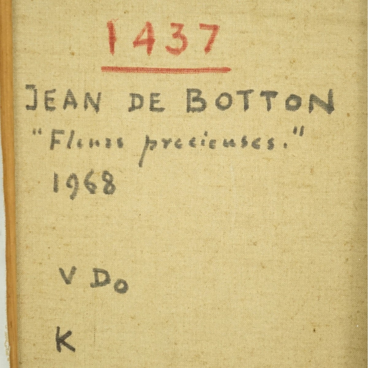 Jean De Botton (1898-1978) O/C - Image 5 of 6