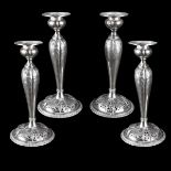 Set of 4 Sterling Candlesticks