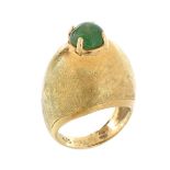 Italian Emerald and 18K Ring