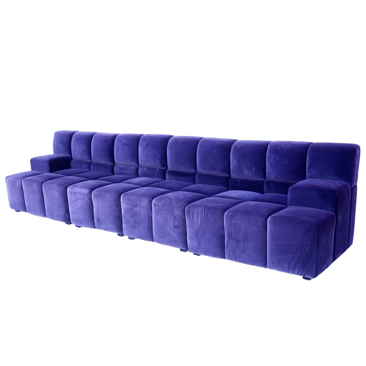 6 pc Modern Velvet Sectional Sofa - Image 2 of 7