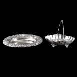 Two (2) Silver Plate Table Top Items