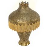 Antique Pierced Brass Moorish Lamp