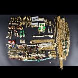 Large Assortment of Retro Costume Jewelry