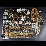 Large Collection of Retro Costume Jewelry