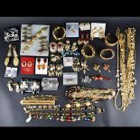 Large Collection of Retro Costume Jewelry