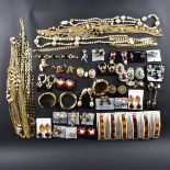 Large Collection of Retro Costume Jewelry