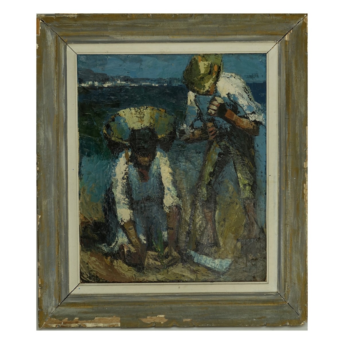 Mid Century O/C "Clam Diggers" - Image 2 of 8