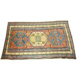 Semi Antique Tribal Hand Woven Wool Rug