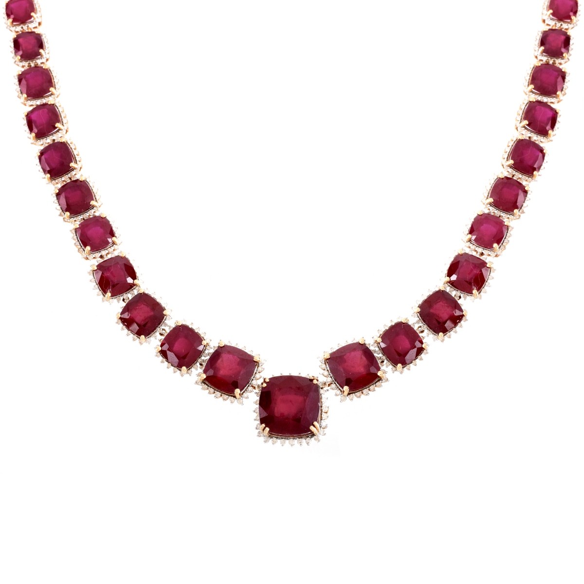 Ruby, Diamond and 14K Necklace - Bild 2 aus 5