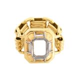 Diamond and 18K Ring Mounting