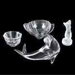 4 Piece Art Glass Lot