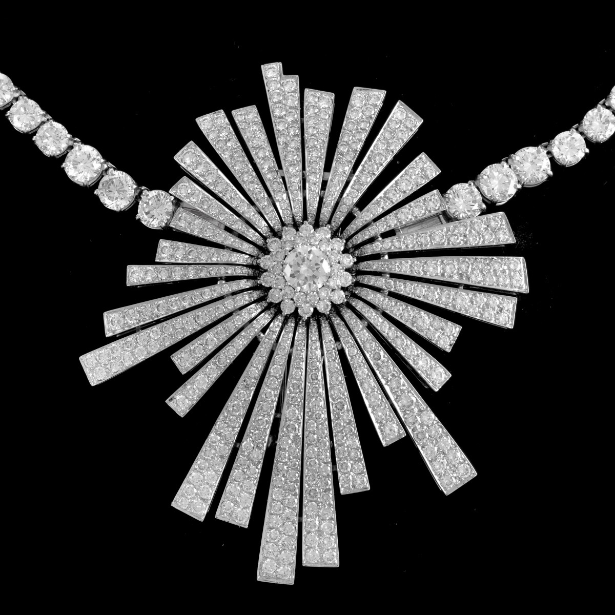 AGI 42.41ct TW Diamond and 18K Necklace/Brooch - Image 2 of 8
