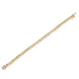 Vintage 5.0ct TW Diamond and 14K Bracelet