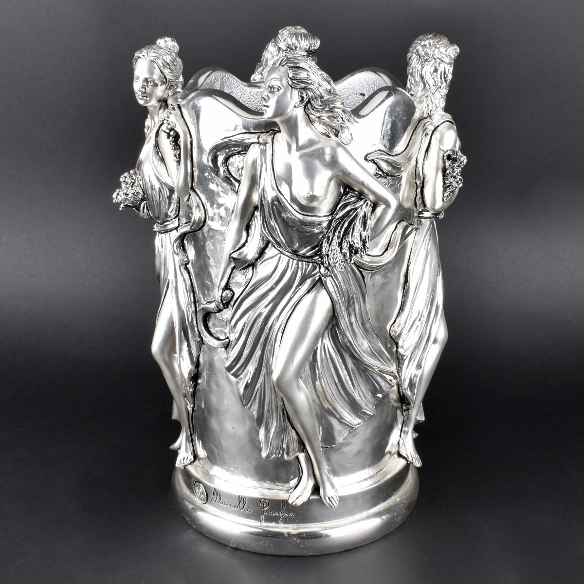 Figural Silver Plate Champagne Bucket - Image 3 of 6