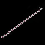 Ruby, Diamond and 18K Bracelet