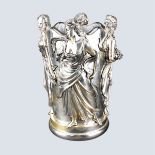 Figural Silver Plate Champagne Bucket