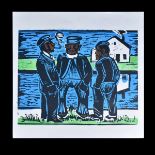 Max Pechstein (1881 - 1955) Color Woodcut Print