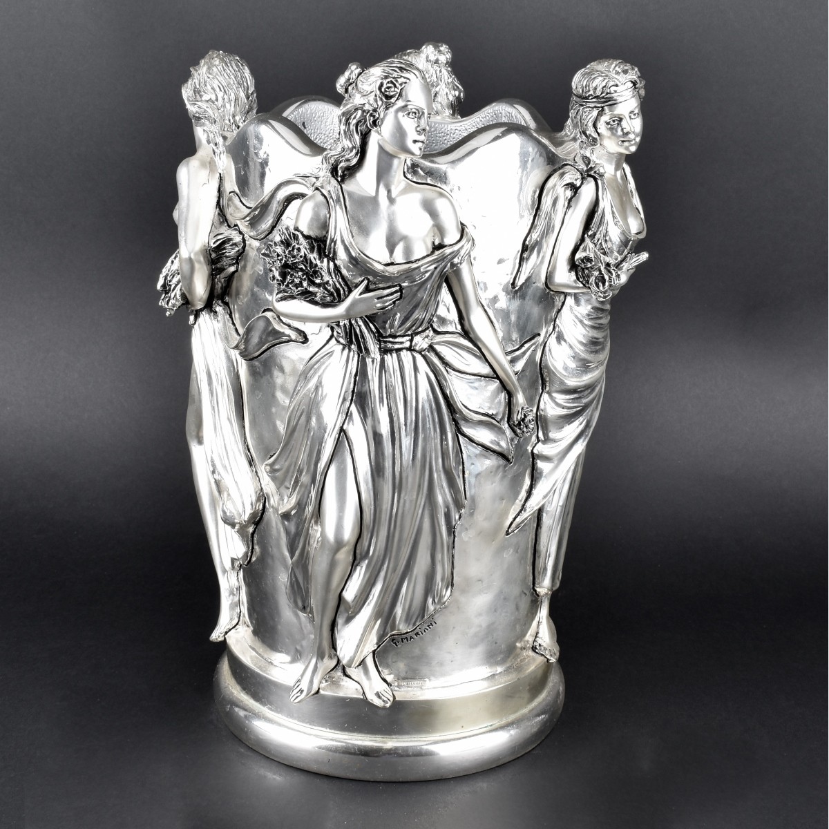 Figural Silver Plate Champagne Bucket - Image 5 of 6