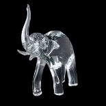 Large Crystal Elephant signed