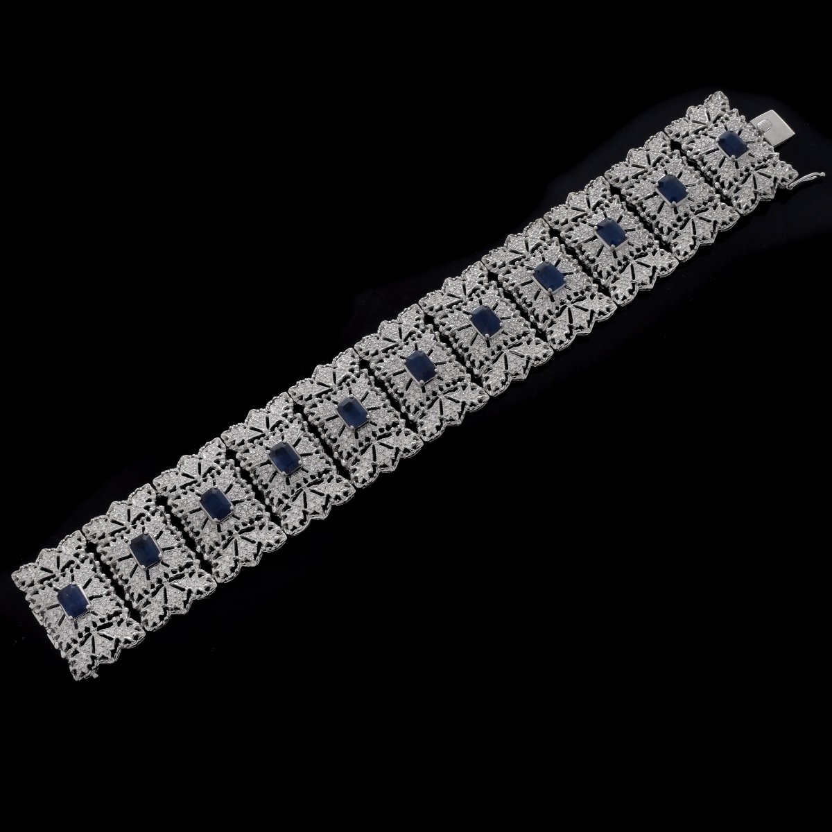 Sapphire, Diamond and 18K Bracelet