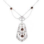 3.21ct TW Diamond and 18K Necklace