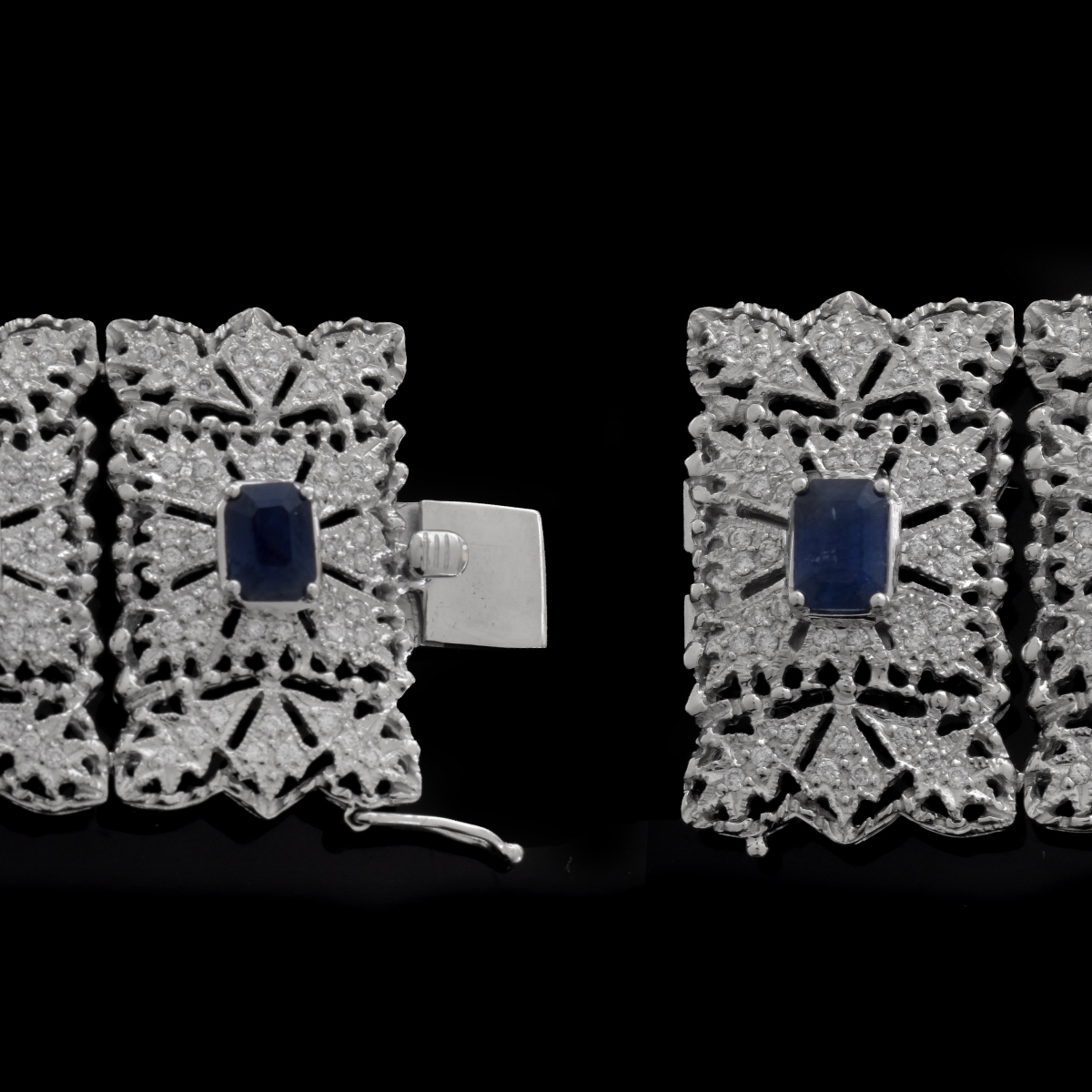 Sapphire, Diamond and 18K Bracelet - Image 3 of 5
