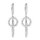 Diamond and 18K Earrings