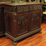 19th Century Renaissance Carved Walnut Cabinet