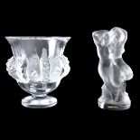 Two (2) Lalique Crystal Tableware