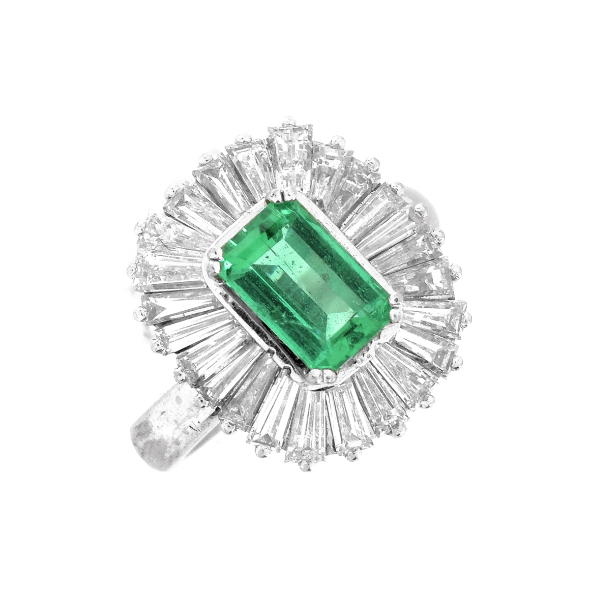 Emerald and Diamond Ring