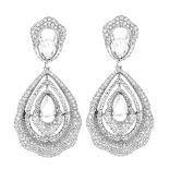 5.86ct TW Diamond and 18K Earrings