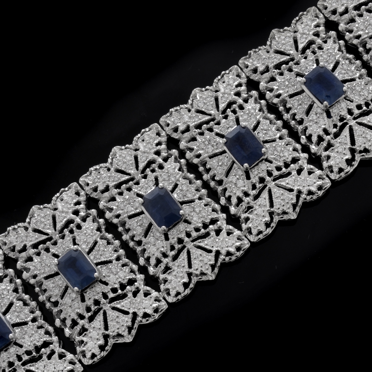 Sapphire, Diamond and 18K Bracelet - Image 2 of 5