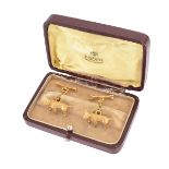 Russian Faberge 56 Gold Cufflinks